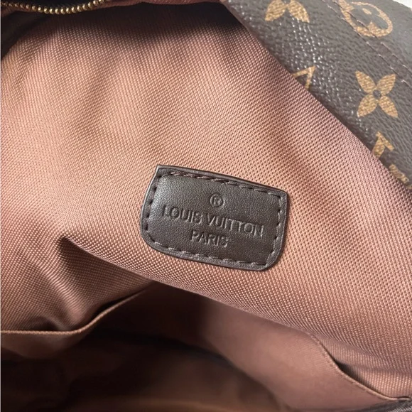 DESIGNER INSPIRED L V Monogram Luxury Brown Backpack - Picture 7 of 10